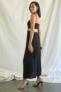 BLACK Smocked Cutout Maxi Dress, image 2