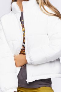 WHITE Quilted Puffer Jacket, image 5