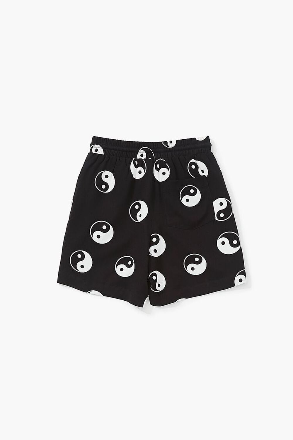 BLACK/WHITE Kids Yin Yang Print Shorts (Girls + Boys), image 2