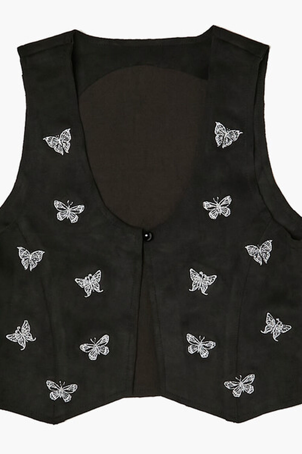 BLACK/WHITE Girls Butterfly Print Vest (Kids), image 3