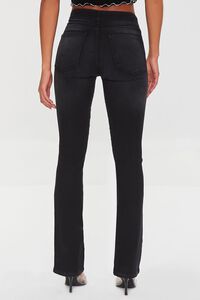 WASHED BLACK Crisscross Bootcut Jeans, image 4