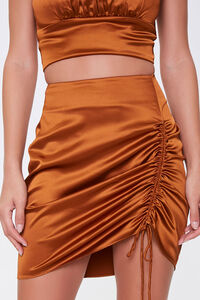 GOLDEN HAZE Satin Cropped Cami & Mini Skirt Set, image 6