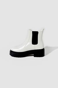 WHITE Platform Chelsea Boots, image 2