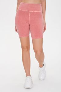 DUSTY PINK Active High-Rise Biker Shorts, image 2