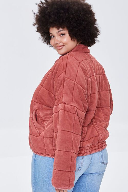 RUST Plus Size Quilted Jacket, image 2