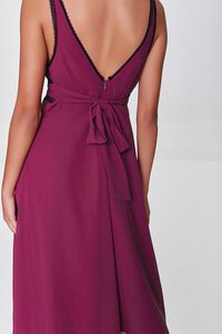 BERRY Chiffon Lace-Trim Dress, image 5