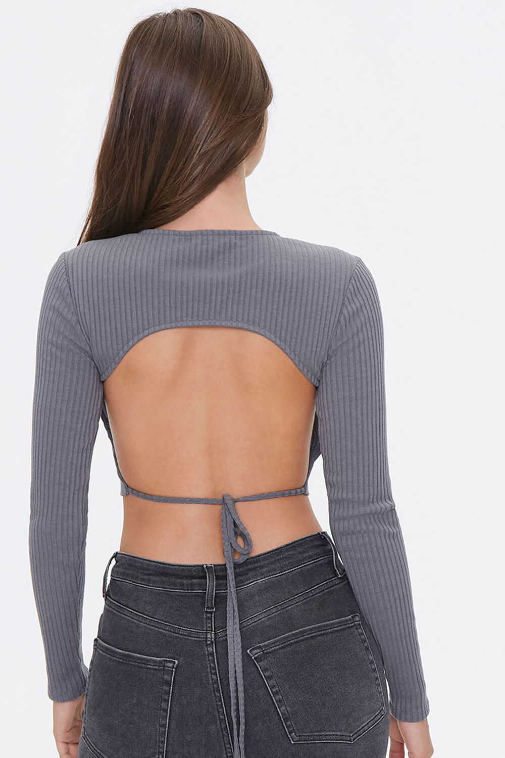 Ribbed Open-Knit Top, image 3