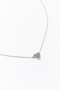 SILVER Heart Charm Necklace, image 1