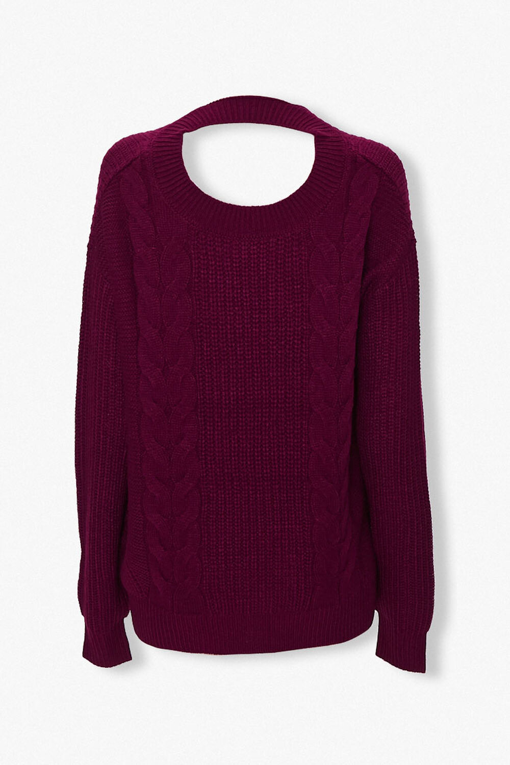Cable-Knit Cutout Sweater, image 2
