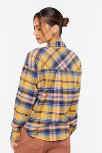 MUSTARD/MULTI Plaid Flannel Shirt, image 3