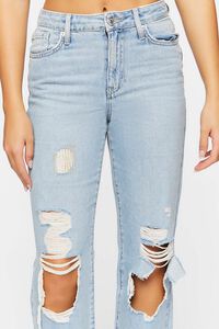 LIGHT DENIM Recycled Cotton Distressed 90s-Fit Jeans, image 5