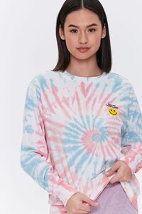PINK/MULTI Too Close Graphic Tie-Dye Tee, image 1