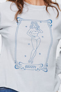 Groovy Pin-Up Girl Graphic Top, image 5