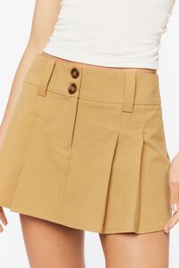 KHAKI Micro Mini Pleated Skirt, image 6
