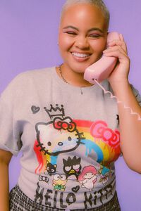 GREY/MULTI Plus Size Hello Kitty & Friends Graphic Tee, image 7