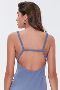 BLUE Side-Slit Cutout Cami Midi Dress, image 5