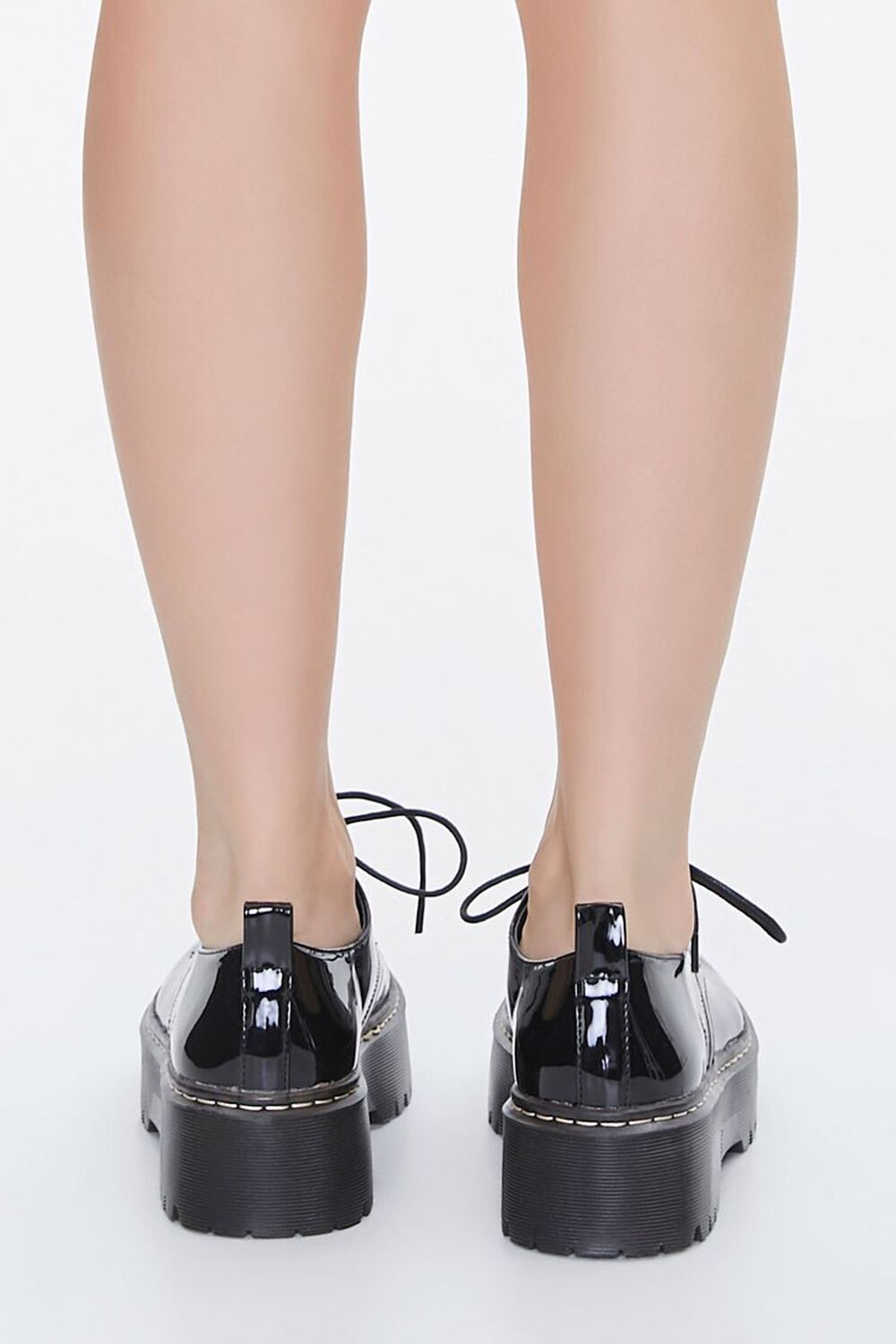 Faux Patent Leather Oxfords, image 3