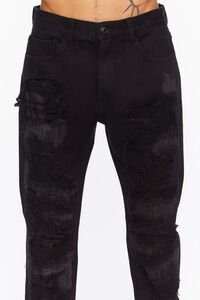 BLACK Destroyed Slim-Fit Jeans, image 5