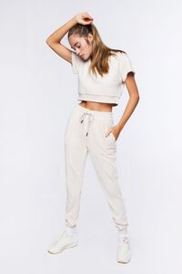 CLOUD Active French Terry Crop Top, image 4