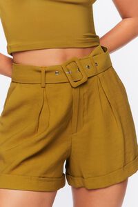 GOLDEN BROWN Belted Trouser Shorts, image 6