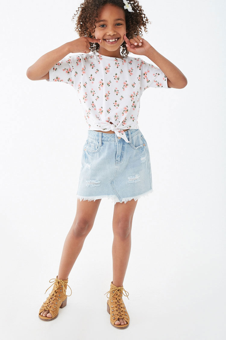 Elle Kids Skirts : Buy Elle Kids Cotton A-line Skirt With Patch Pocket,  Snap Button, Metal Button Online | Nykaa Fashion