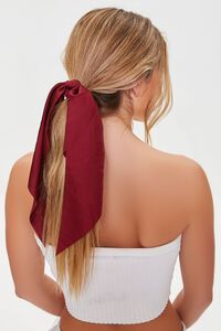 WINE Woven Bow Scrunchie, image 1