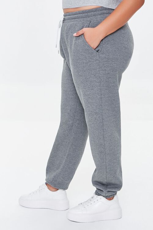 CHARCOAL Plus Size French Terry Joggers, image 3