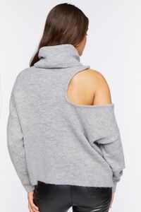 GREY Open-Shoulder Turtleneck Sweater, image 3