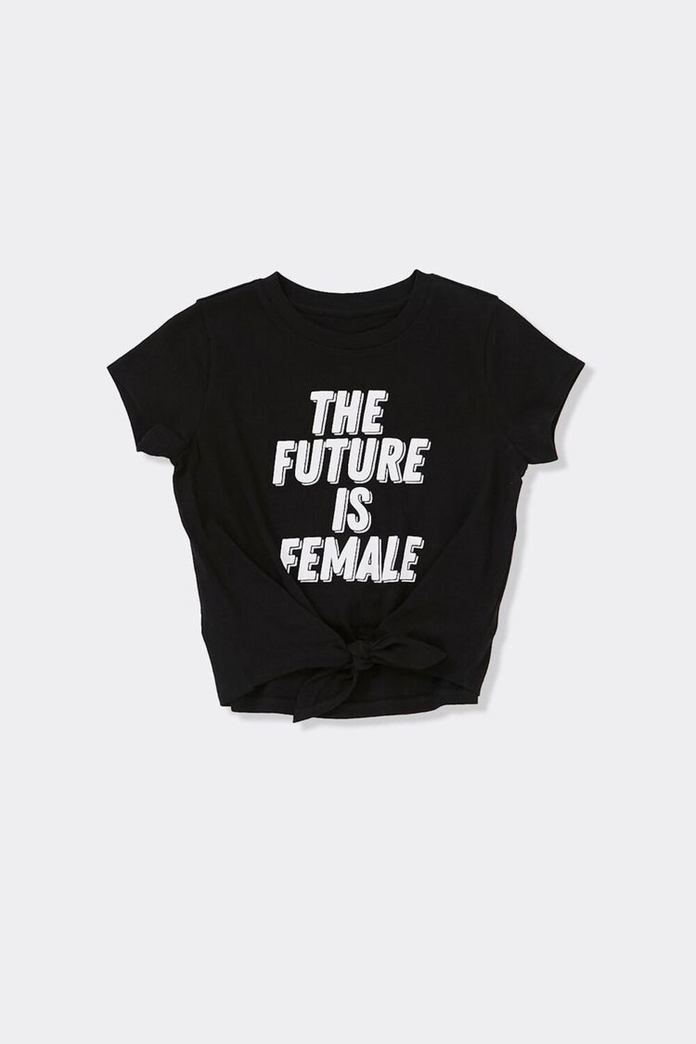 BLACK/WHITE Girls The Future Is Female Graphic Tee (Kids), image 1