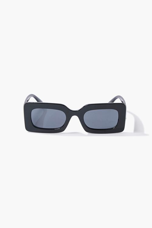 BLACK/BLACK Tortoiseshell Square Sunglasses, image 1