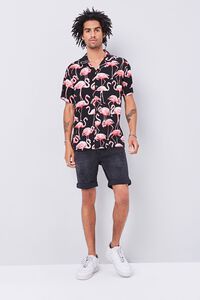 BLACK/PINK Classic Fit Flamingo Print Shirt, image 4