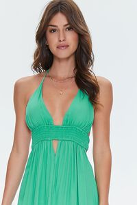 MEADOW Cutout Plunging Halter Maxi Dress, image 5