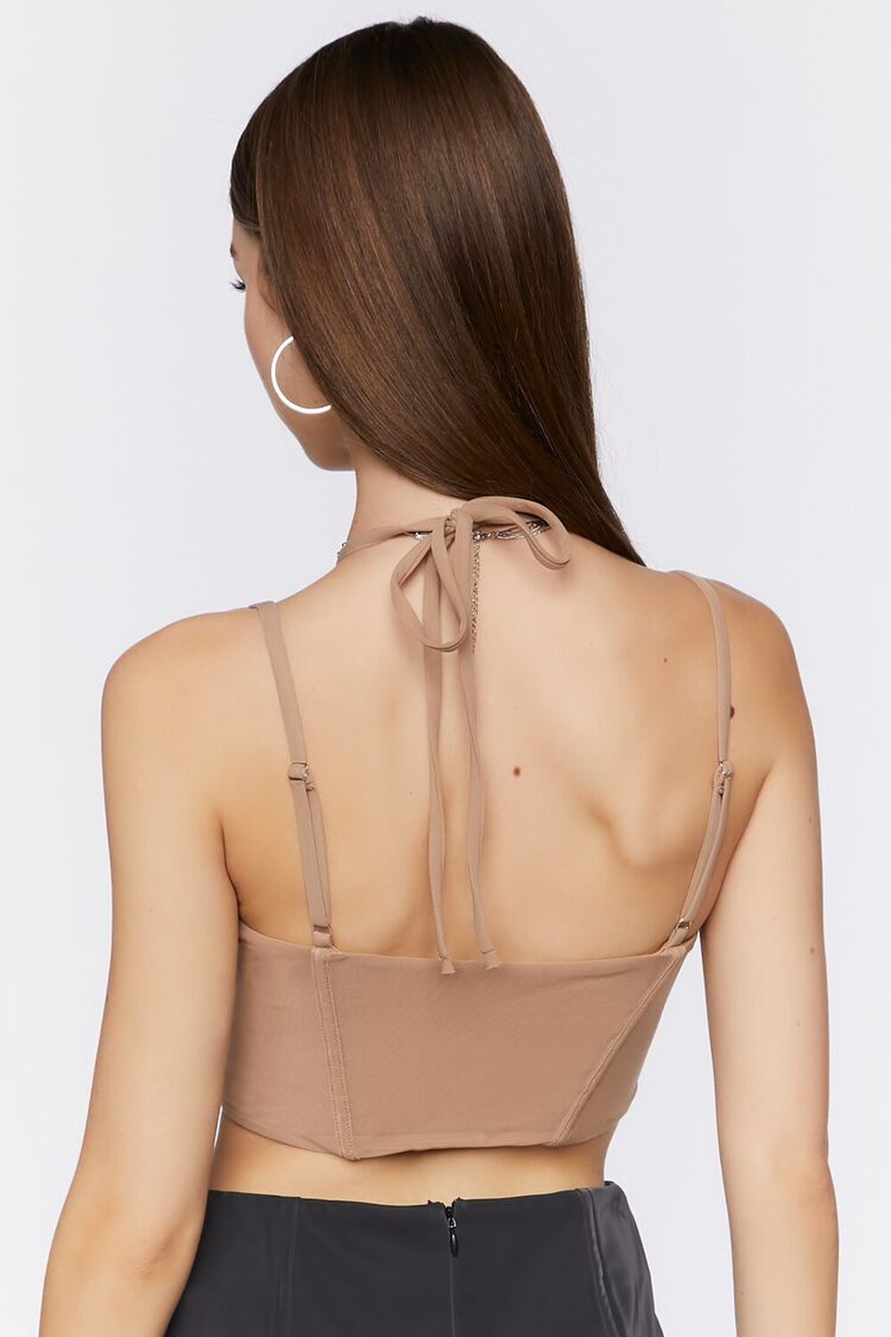Cropped Cutout Bustier Cami, image 3