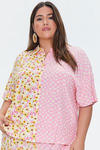 Plus Size Reworked Floral Shirt, image 6