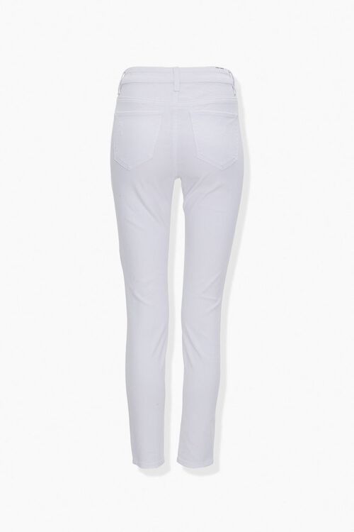 WHITE Distressed Skinny Jeans, image 3