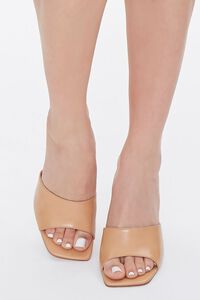 TAN Faux Leather Stiletto High Heel, image 4