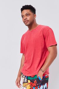 RED Oil Wash Crew Neck Tee, image 1