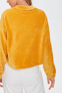 MUSTARD Ribbed Half-Zip Pullover, image 3