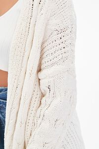 CREAM Cable Knit Open-Front Cardigan Sweater, image 5