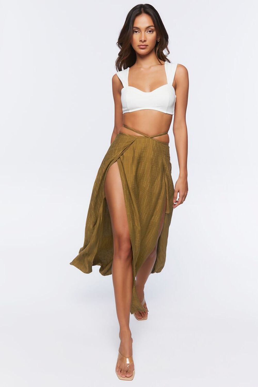 BEECH Jacquard Wrap Maxi Skirt, image 1