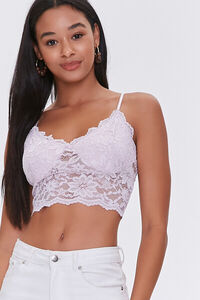 LILAC Sheer Lace Cropped Cami, image 3