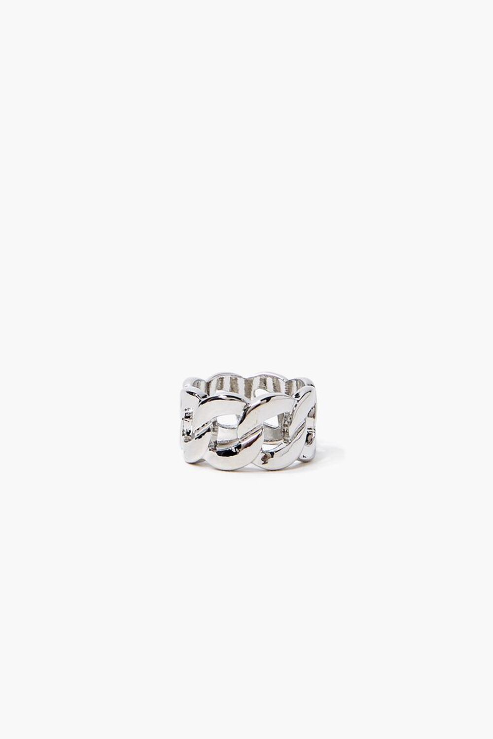 SILVER Chunky Curb Chain Ring, image 1