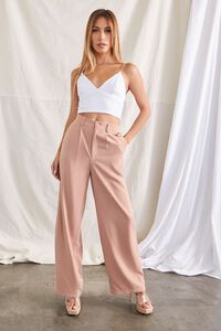 TAUPE Wide-Leg High-Rise Pants, image 5