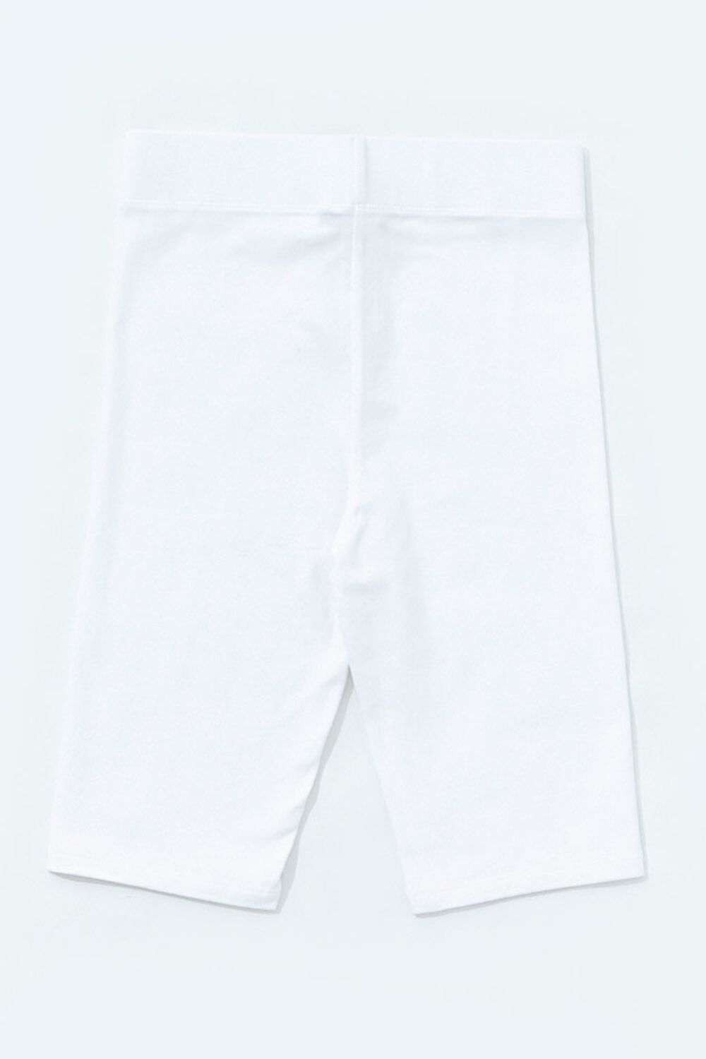 WHITE 11-Inch High-Rise Biker Shorts, image 2