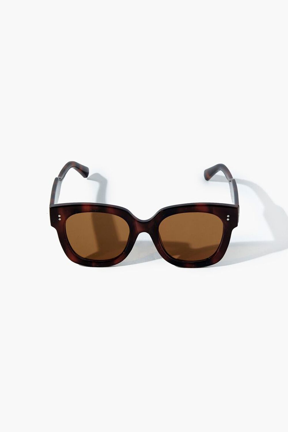 BROWN/BROWN Square Frame Sunglasses, image 1