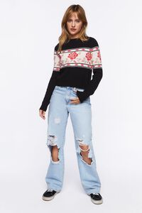 Rose Print Sweater, image 4