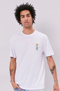 WHITE/MULTI Wildflower Embroidered Graphic Tee, image 1