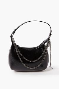 BLACK Lock & Key Baguette Shoulder Bag, image 6