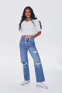 MEDIUM DENIM Premium Distressed 90s-Fit Jeans, image 5