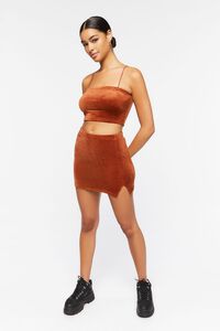 AMBER Velour Cropped Cami, image 4